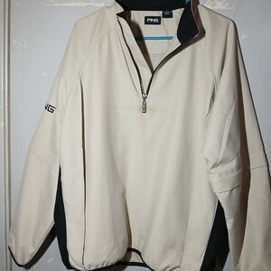 PING Men's Cream Golf Jacket